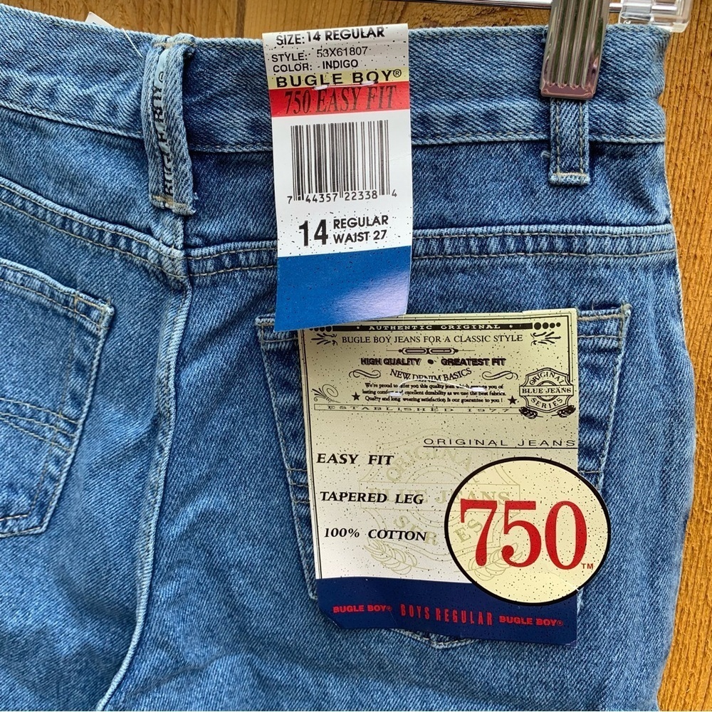BUGLE BOY vintage classic denim jean shorts 750 summer workwear streetwear - Picture 3 of 8